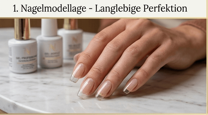 Nagelmodellage Mit Gel- oder Acrylnägeln schaffen wir langlebige und perfekt geformte Nägel für jeden Anlass